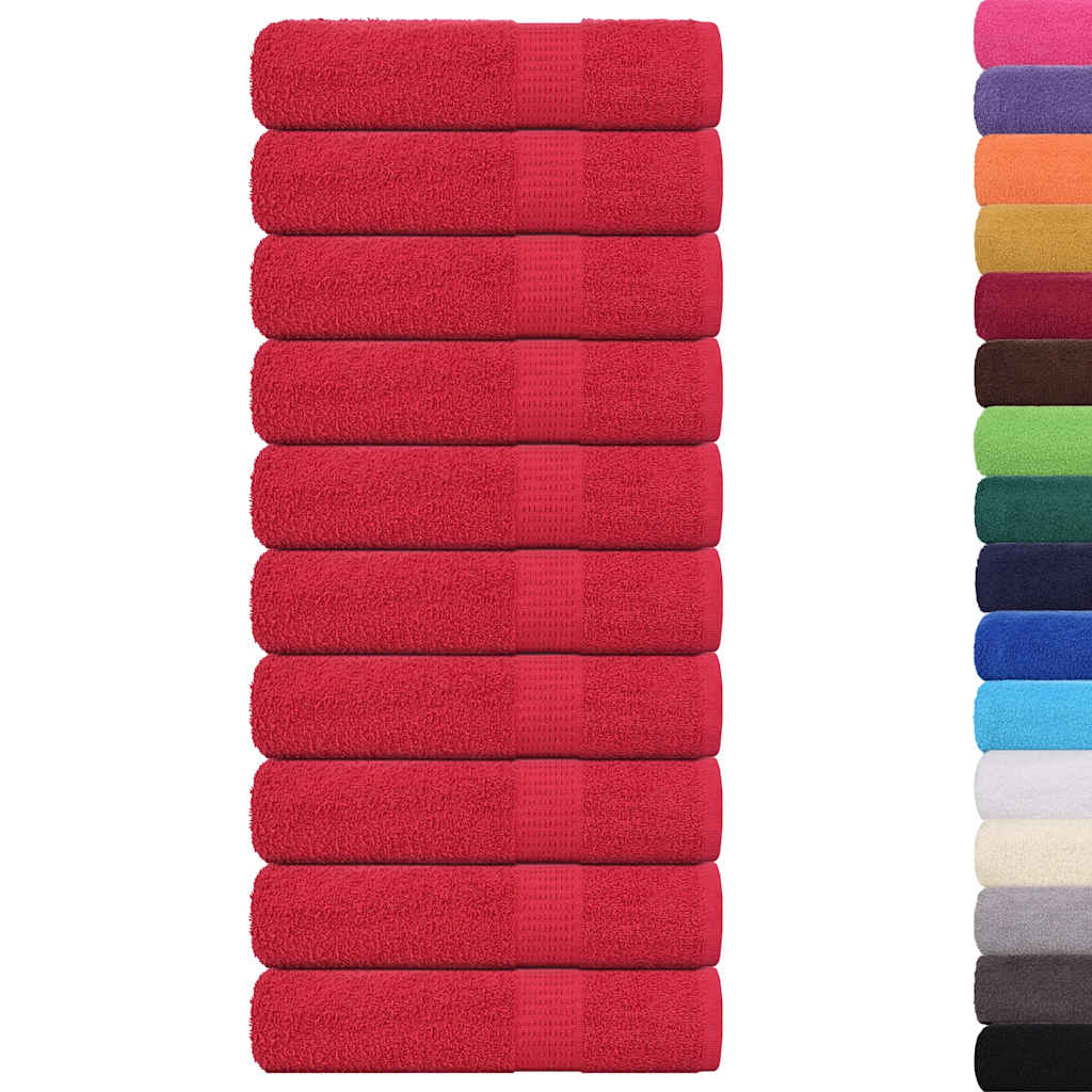 Badhanddoeken FROGN 10 st 100x150 cm 360 g/m² rood is nu te koop bij PeponiXL, paradijselijk wonen!
