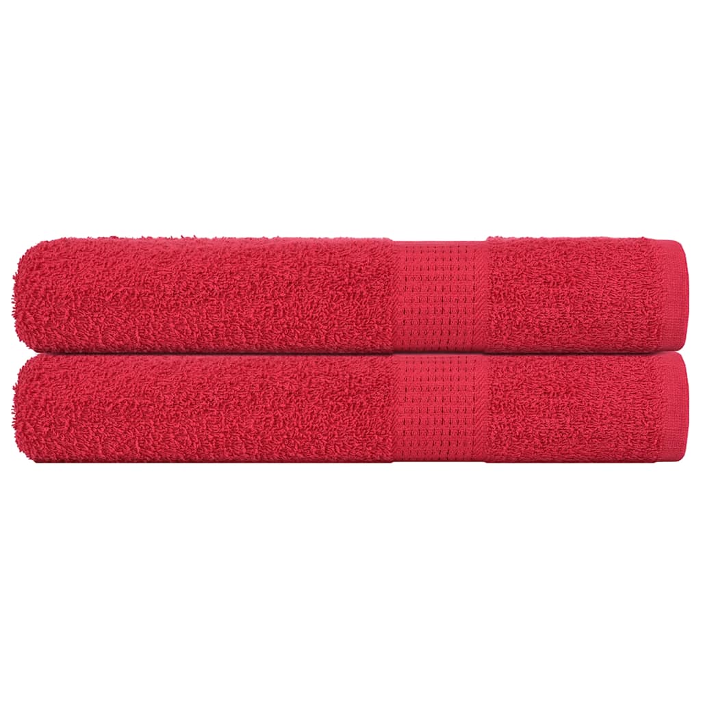Saunahanddoeken FROGN 2 st 80x200 cm 360 g/m² rood is nu te koop bij PeponiXL, paradijselijk wonen!