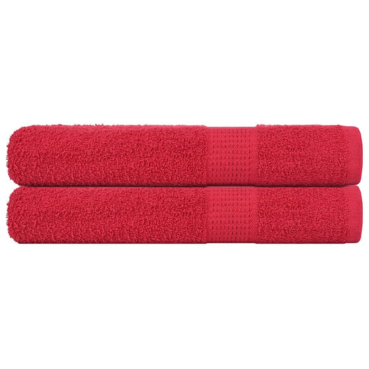 Saunahanddoeken FROGN 2 st 80x200 cm 360 g/m² rood is nu te koop bij PeponiXL, paradijselijk wonen!