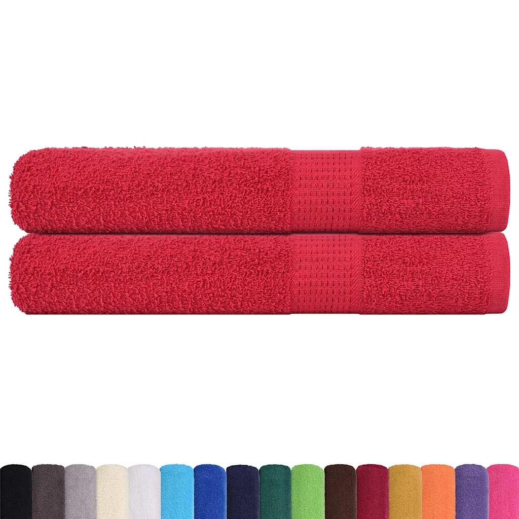 Saunahanddoeken FROGN 2 st 80x200 cm 360 g/m² rood is nu te koop bij PeponiXL, paradijselijk wonen!