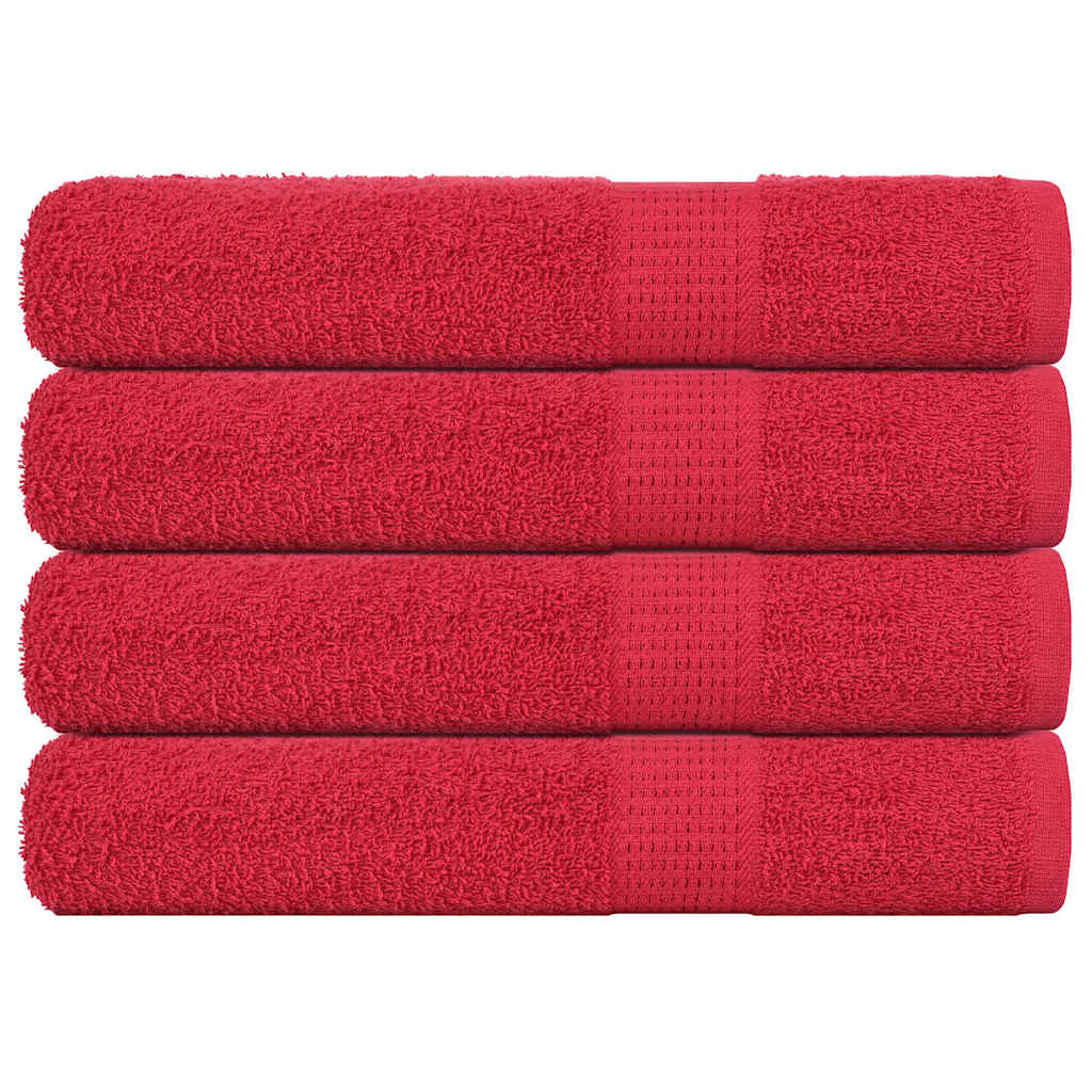 Saunahanddoeken FROGN 4 st 80x200 cm 360 g/m² rood is nu te koop bij PeponiXL, paradijselijk wonen!
