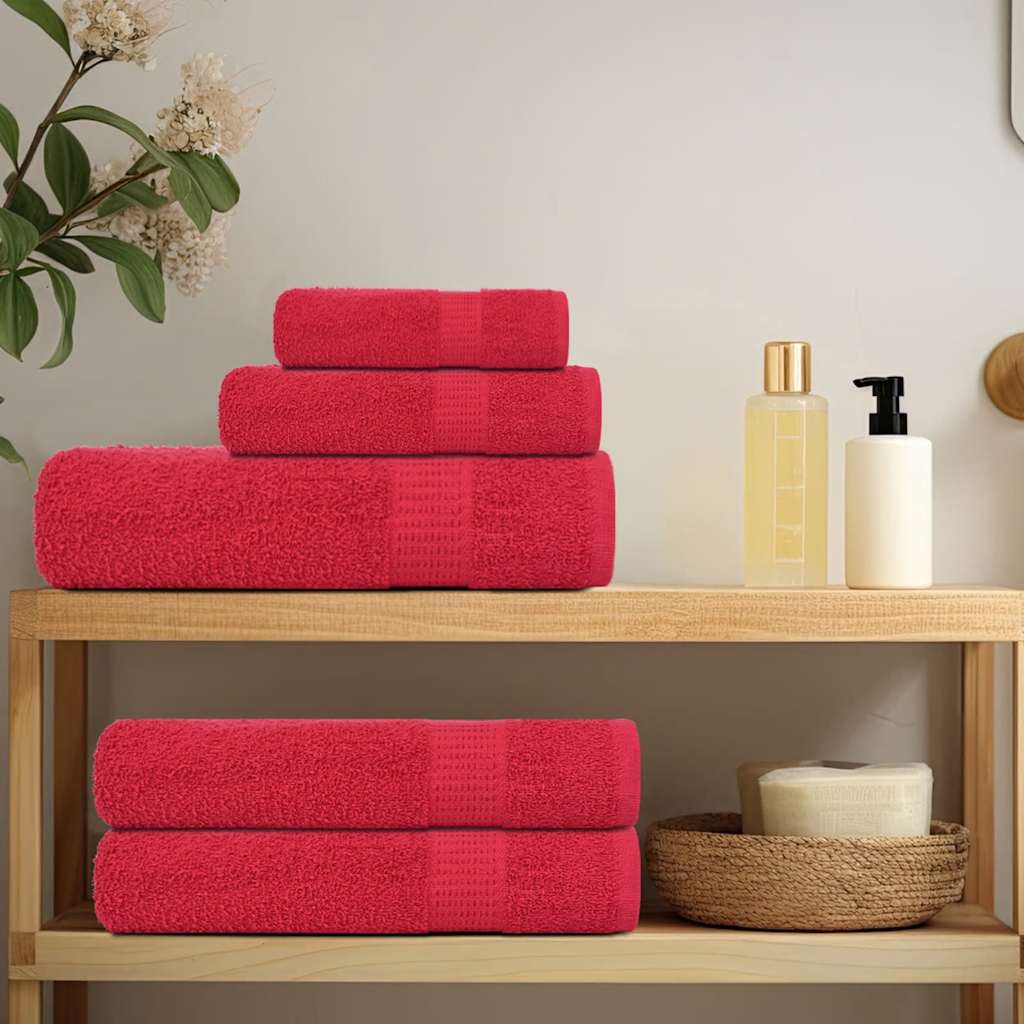 Saunahanddoeken FROGN 4 st 80x200 cm 360 g/m² rood is nu te koop bij PeponiXL, paradijselijk wonen!