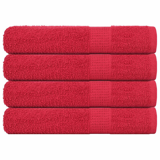 Handdoeken FROGN 4 st 100x200 cm 360 g/m² rood is nu te koop bij PeponiXL, paradijselijk wonen!