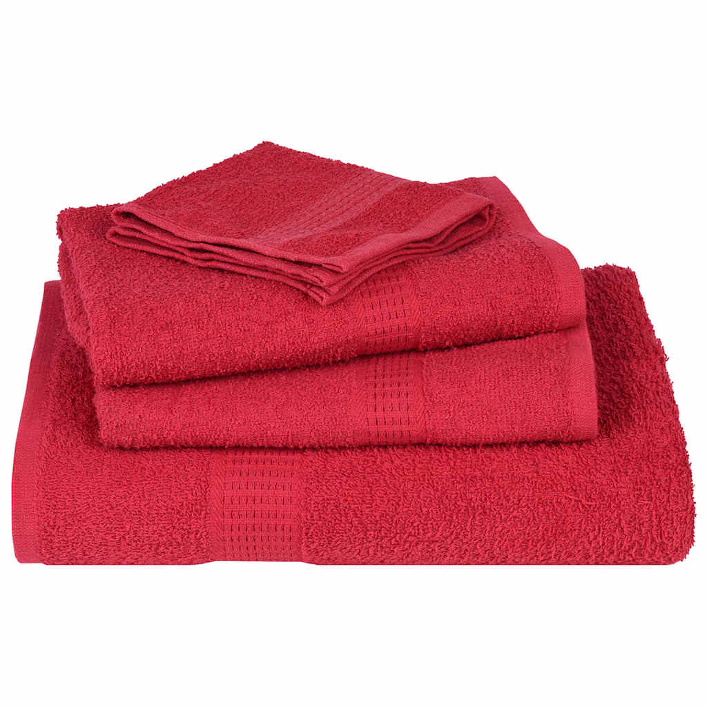 Handdoeken FROGN 4 st 100x200 cm 360 g/m² rood is nu te koop bij PeponiXL, paradijselijk wonen!