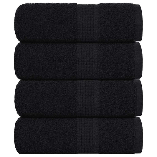 Washandjes FROGN 4 st 30x30 cm 360 g/m² zwart is nu te koop bij PeponiXL, paradijselijk wonen!