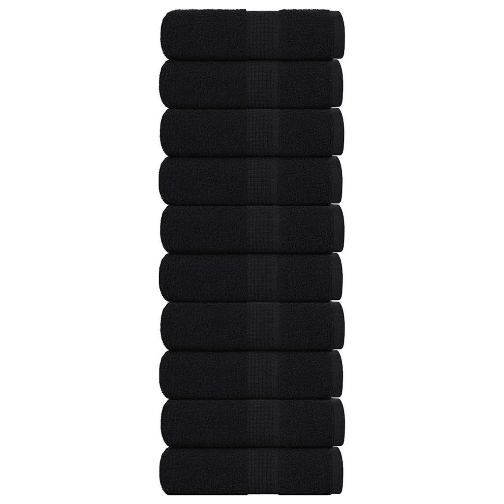 Washandjes FROGN 10 st 30x30 cm 360 g/m² zwart is nu te koop bij PeponiXL, paradijselijk wonen!