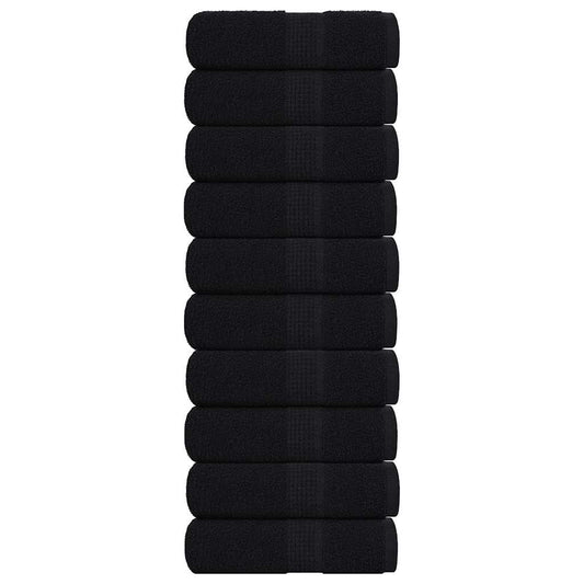 Washandjes FROGN 10 st 30x30 cm 360 g/m² zwart is nu te koop bij PeponiXL, paradijselijk wonen!