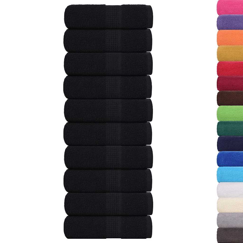 Washandjes FROGN 10 st 30x30 cm 360 g/m² zwart is nu te koop bij PeponiXL, paradijselijk wonen!