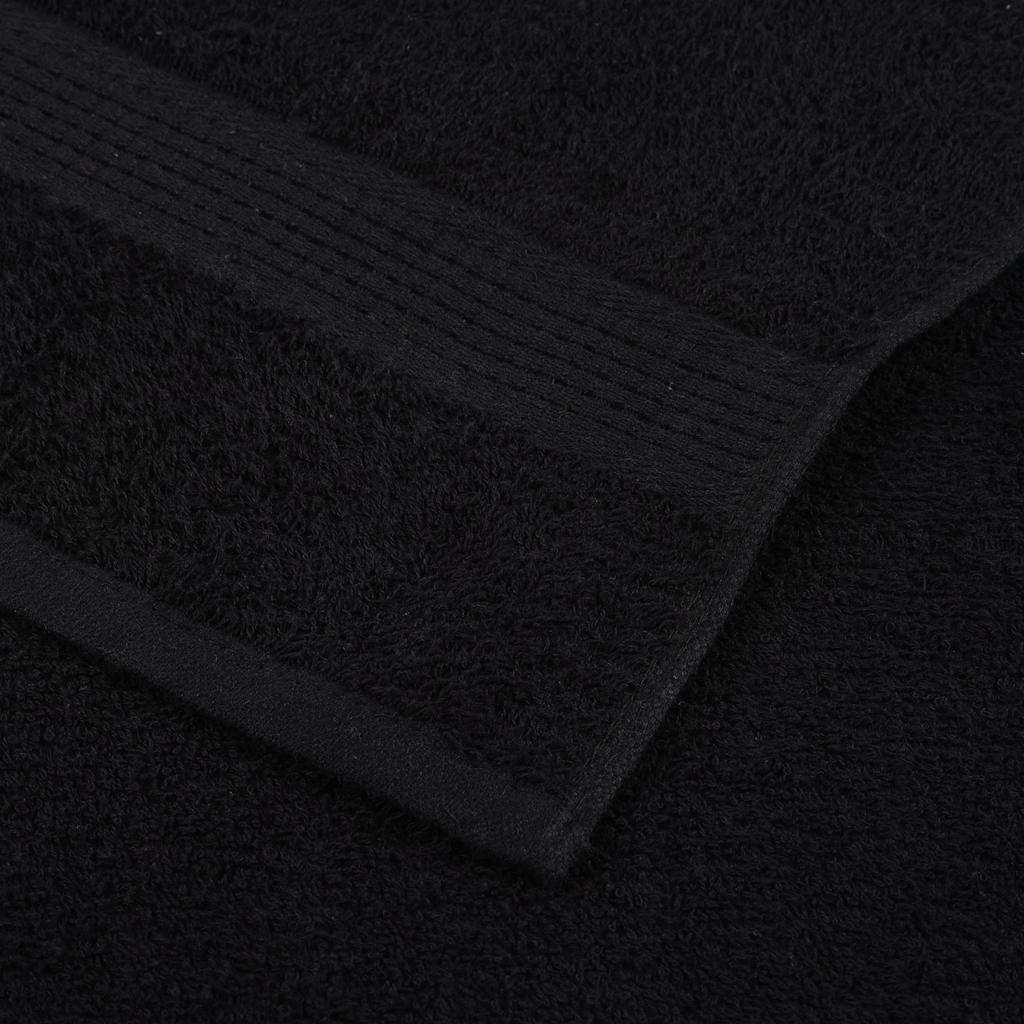 Handdoeken FROGN 4 st 50x100 cm 360 g/m² zwart is nu te koop bij PeponiXL, paradijselijk wonen!