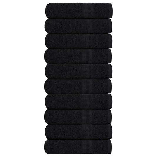 Badhanddoeken FROGN 10 st 100x150 cm 360 g/m² zwart is nu te koop bij PeponiXL, paradijselijk wonen!