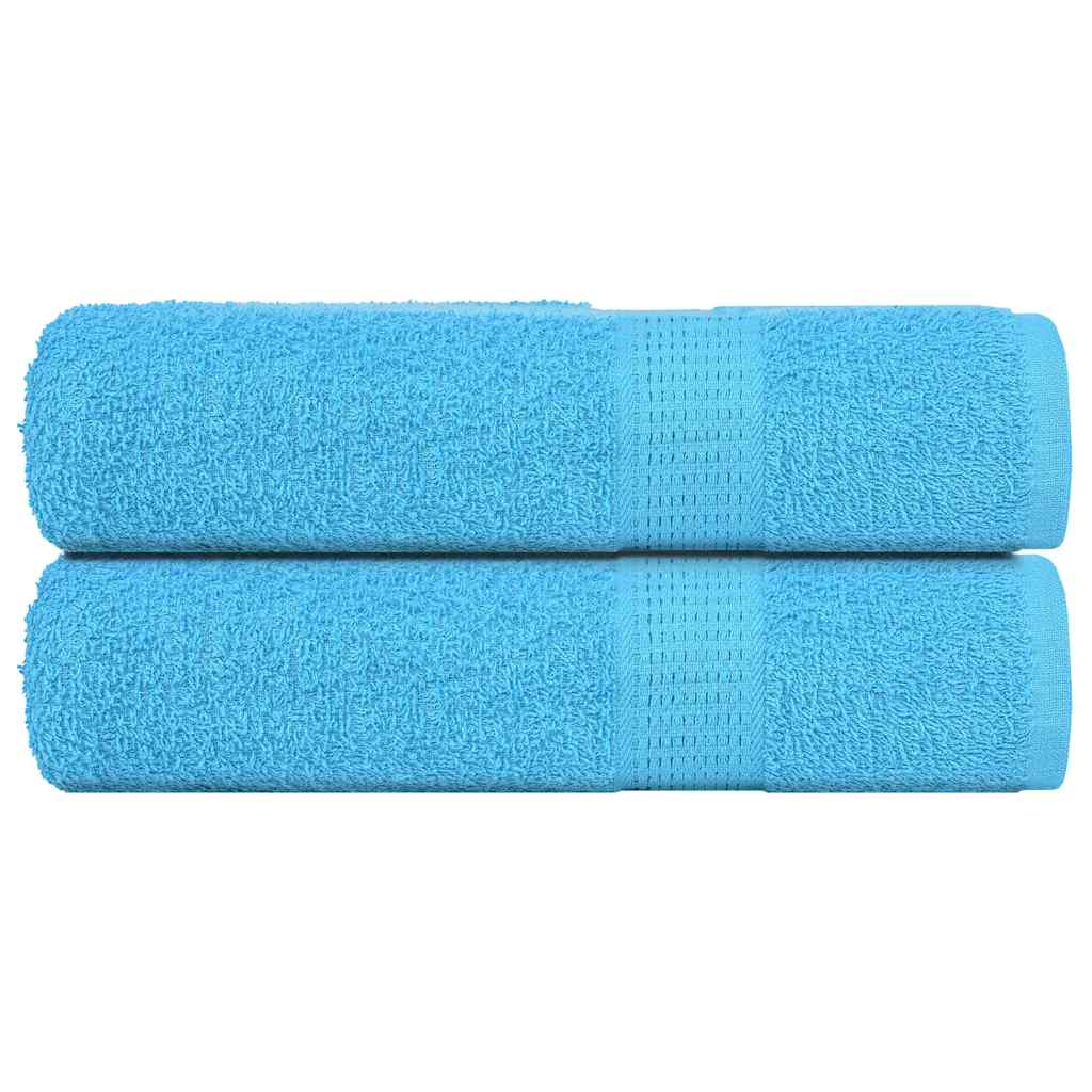 Douchehanddoeken FROGN 2 st 70x140 cm 360 g/m² turquoise is nu te koop bij PeponiXL, paradijselijk wonen!