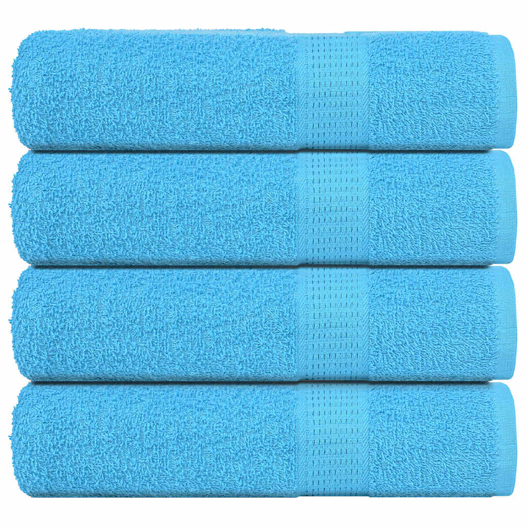Douchehanddoeken FROGN 4 st 70x140 cm 360 g/m² turquoise is nu te koop bij PeponiXL, paradijselijk wonen!
