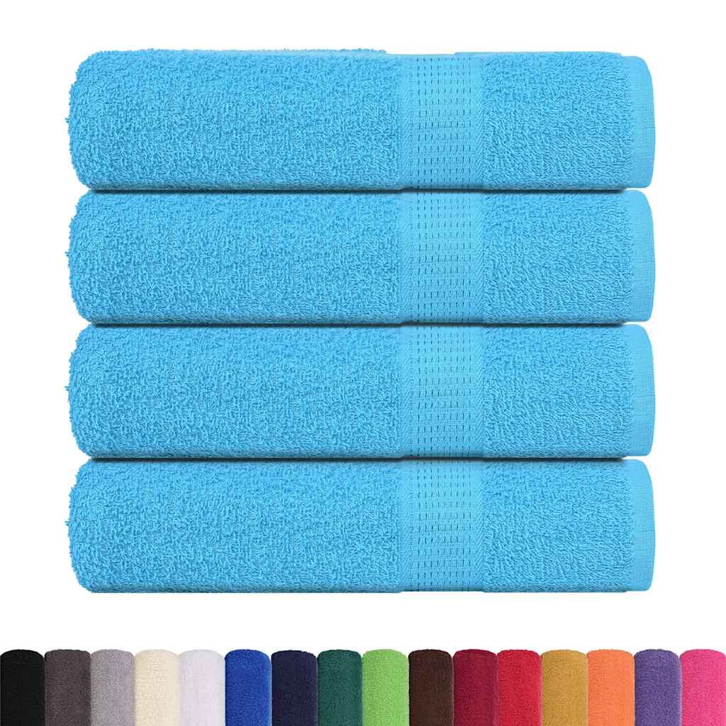 Douchehanddoeken FROGN 4 st 70x140 cm 360 g/m² turquoise is nu te koop bij PeponiXL, paradijselijk wonen!