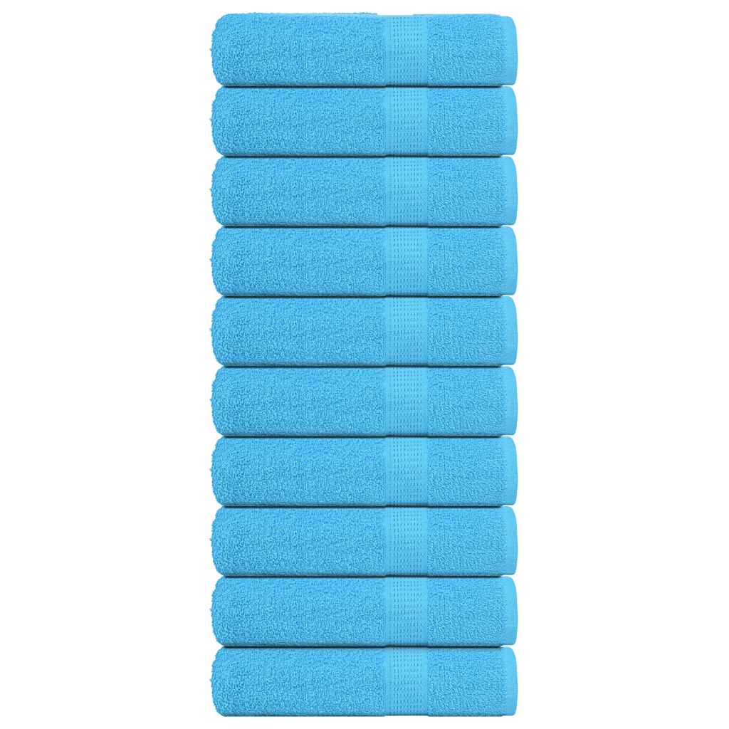 Douchehanddoeken FROGN 10 st 70x140 cm 360 g/m² turquoise is nu te koop bij PeponiXL, paradijselijk wonen!