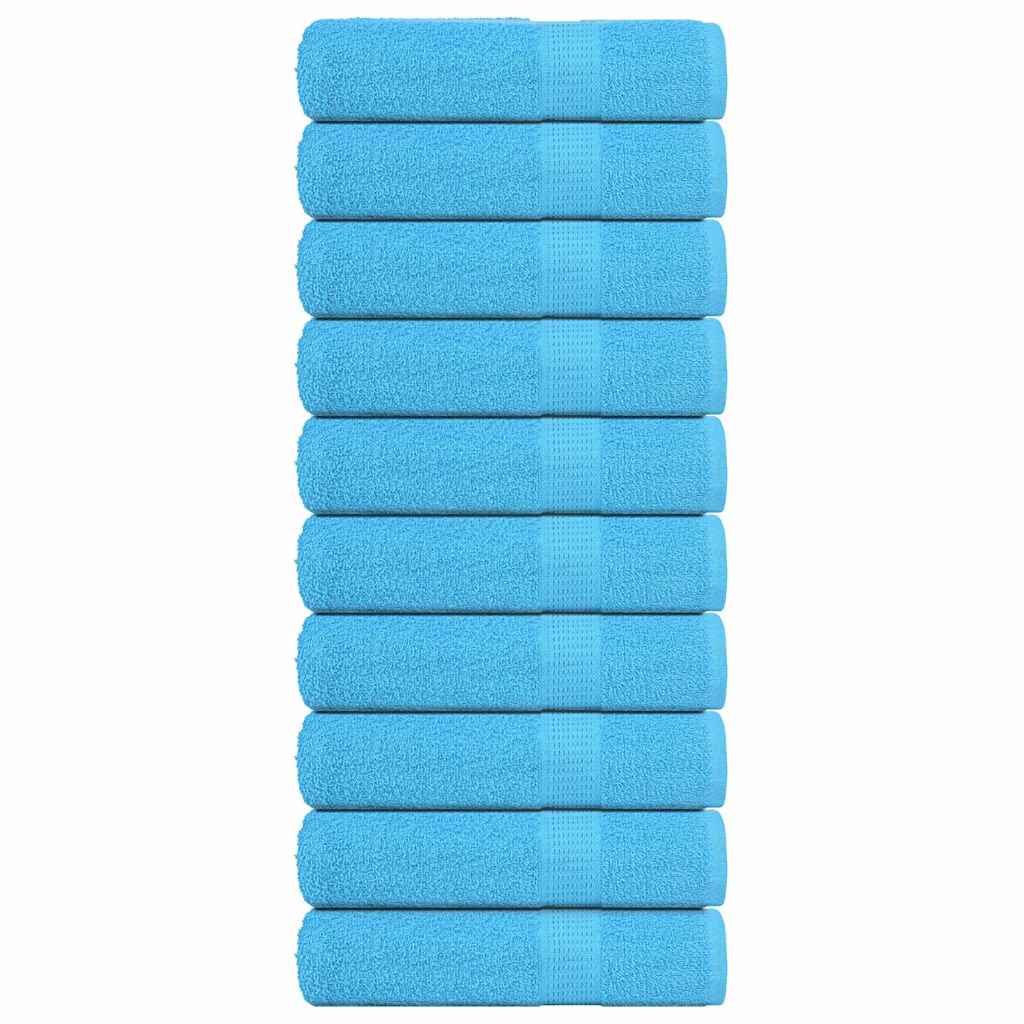 Badhanddoeken FROGN 10 st 100x150 cm 360 g/m² turquoise is nu te koop bij PeponiXL, paradijselijk wonen!