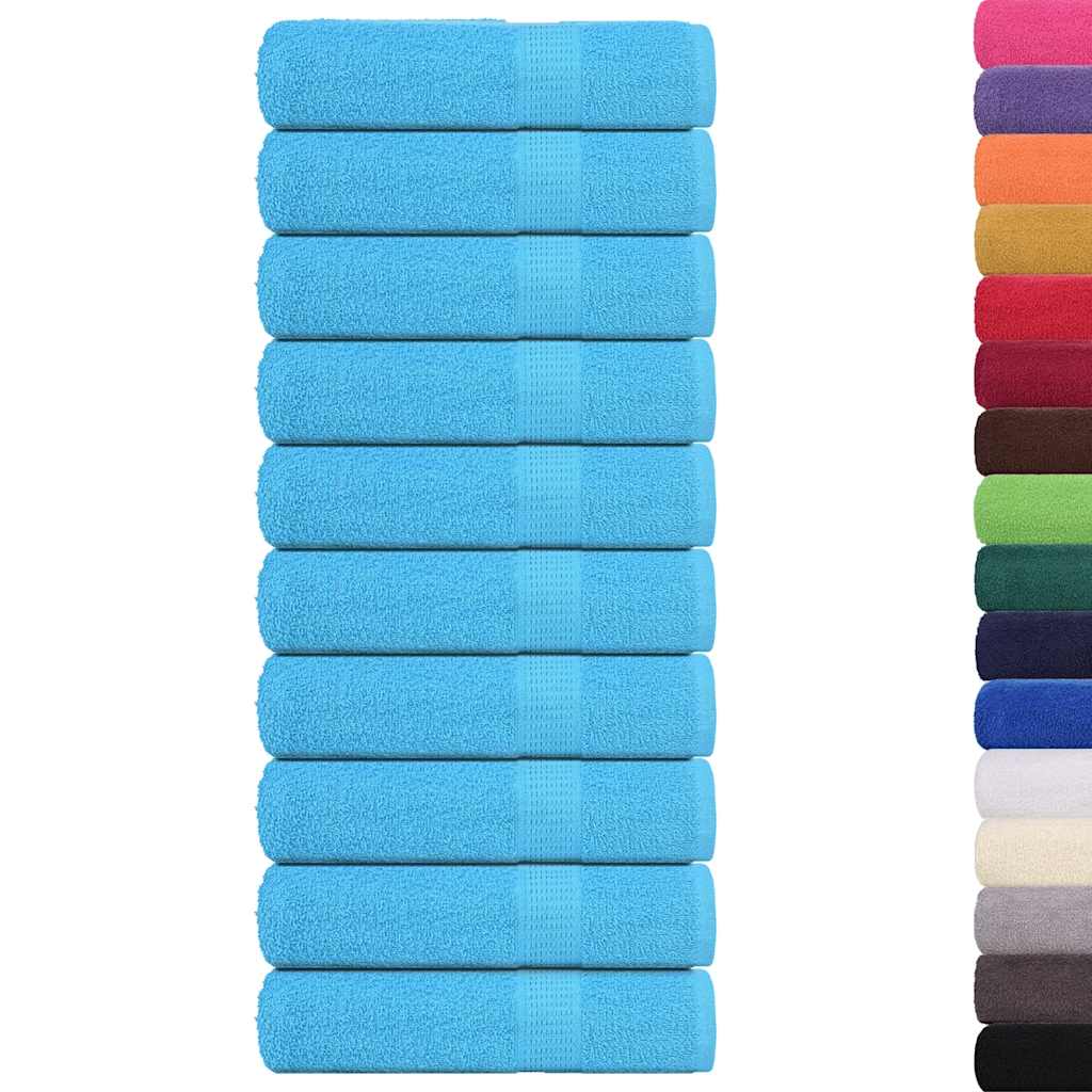 Badhanddoeken FROGN 10 st 100x150 cm 360 g/m² turquoise is nu te koop bij PeponiXL, paradijselijk wonen!