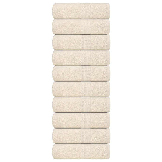 Washandjes FROGN 10 st 30x30 cm 360 g/m² crème is nu te koop bij PeponiXL, paradijselijk wonen!