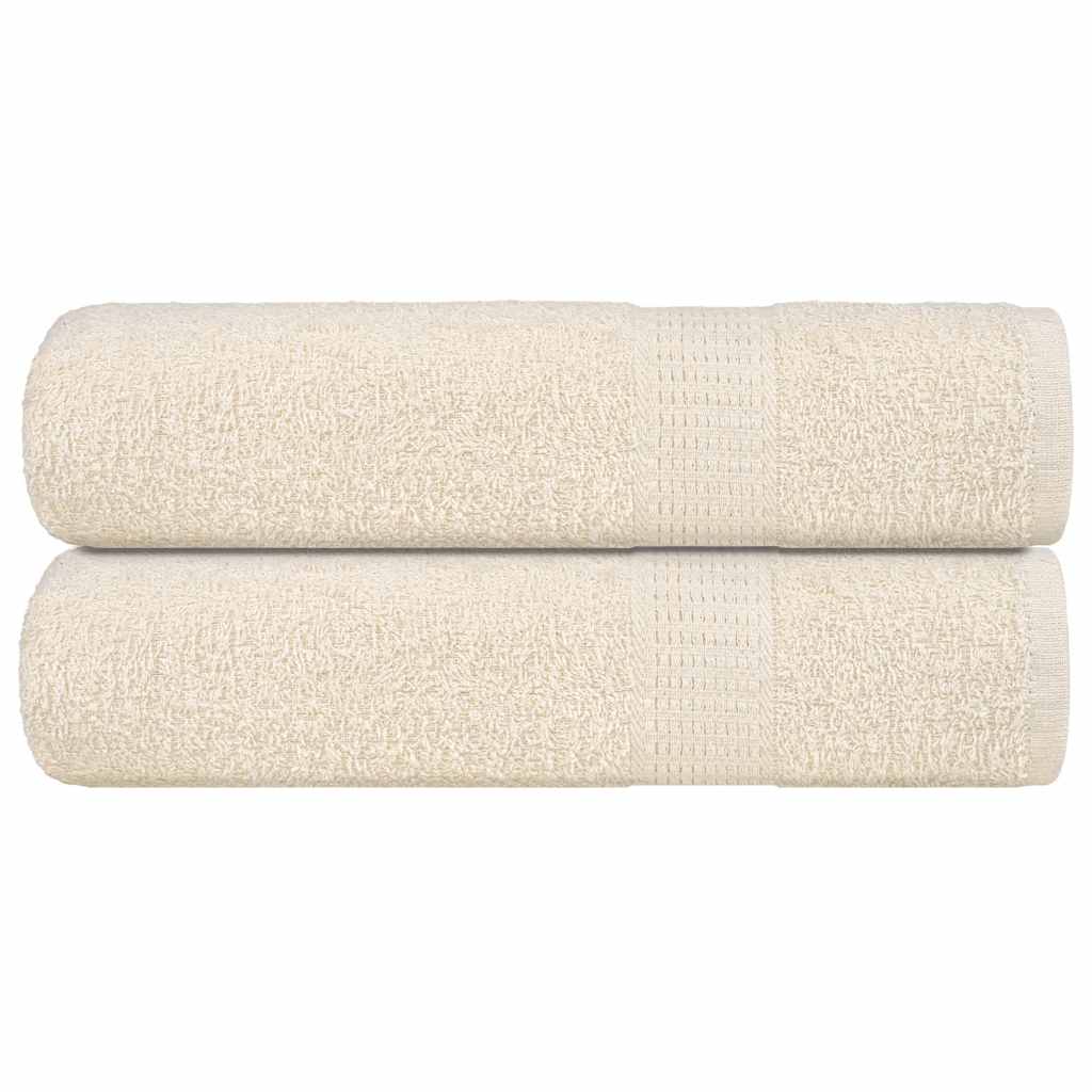 Douchehanddoeken FROGN 2 st 70x140 cm 360 g/m² crème is nu te koop bij PeponiXL, paradijselijk wonen!