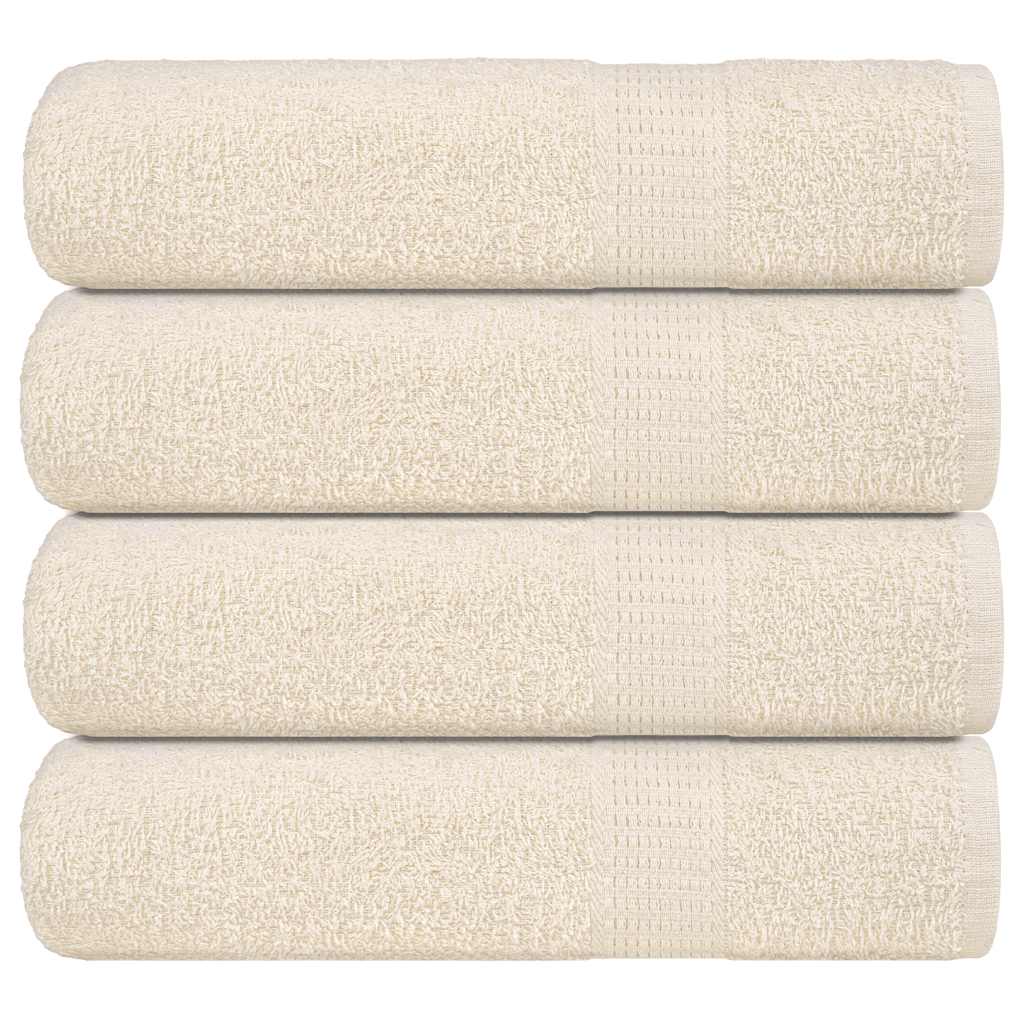 Douchehanddoeken FROGN 4 st 70x140 cm 360 g/m² crème is nu te koop bij PeponiXL, paradijselijk wonen!