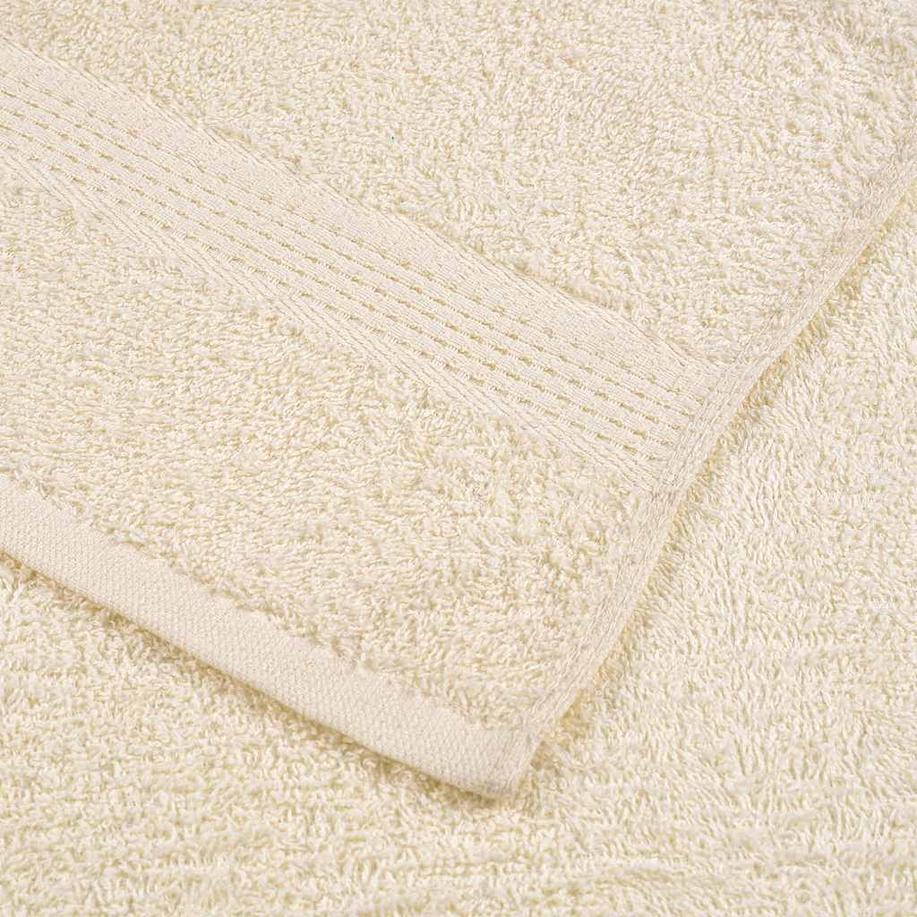 Douchehanddoeken FROGN 4 st 70x140 cm 360 g/m² crème is nu te koop bij PeponiXL, paradijselijk wonen!