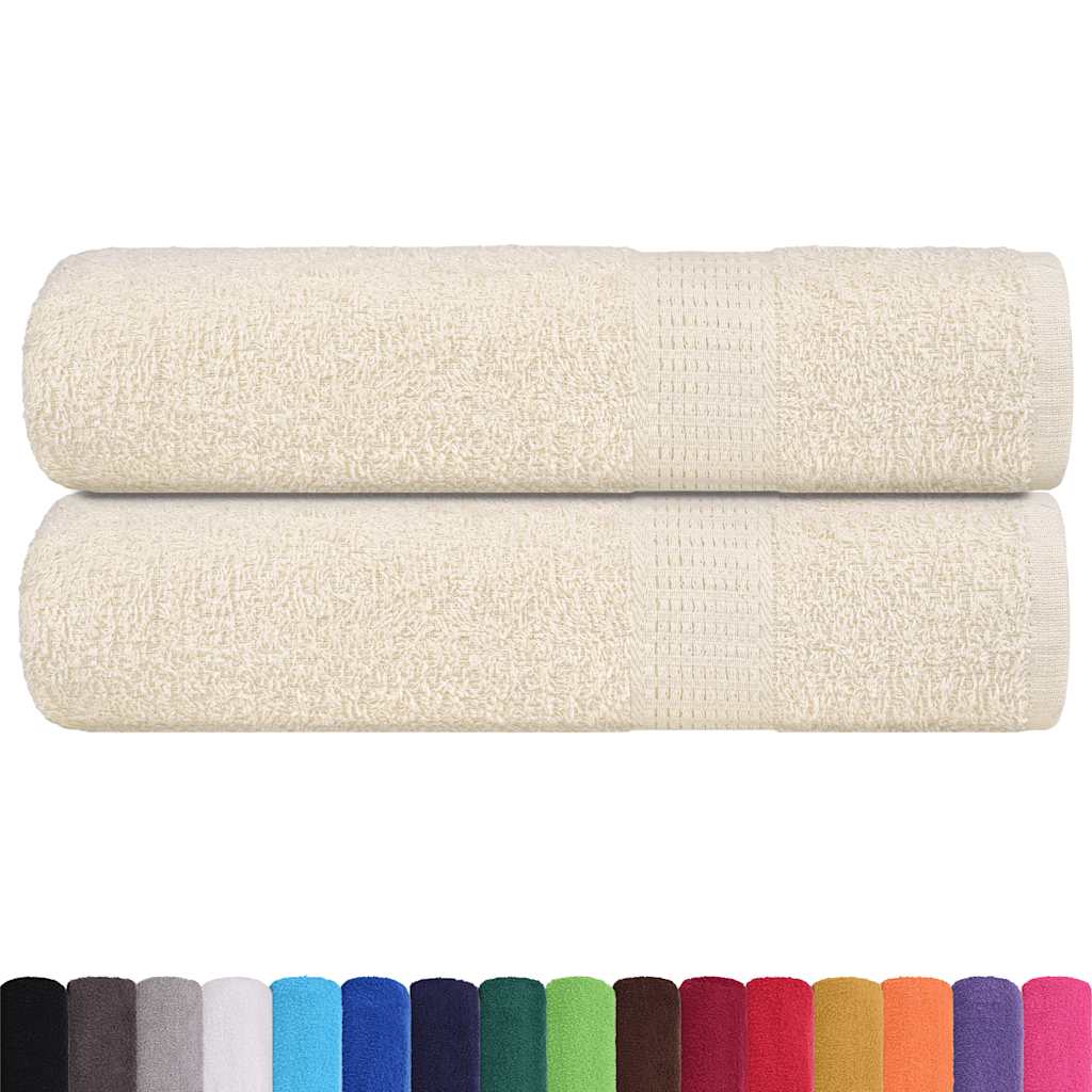 Badhanddoeken FROGN 2 st 100x150 cm 360 g/m² crème is nu te koop bij PeponiXL, paradijselijk wonen!