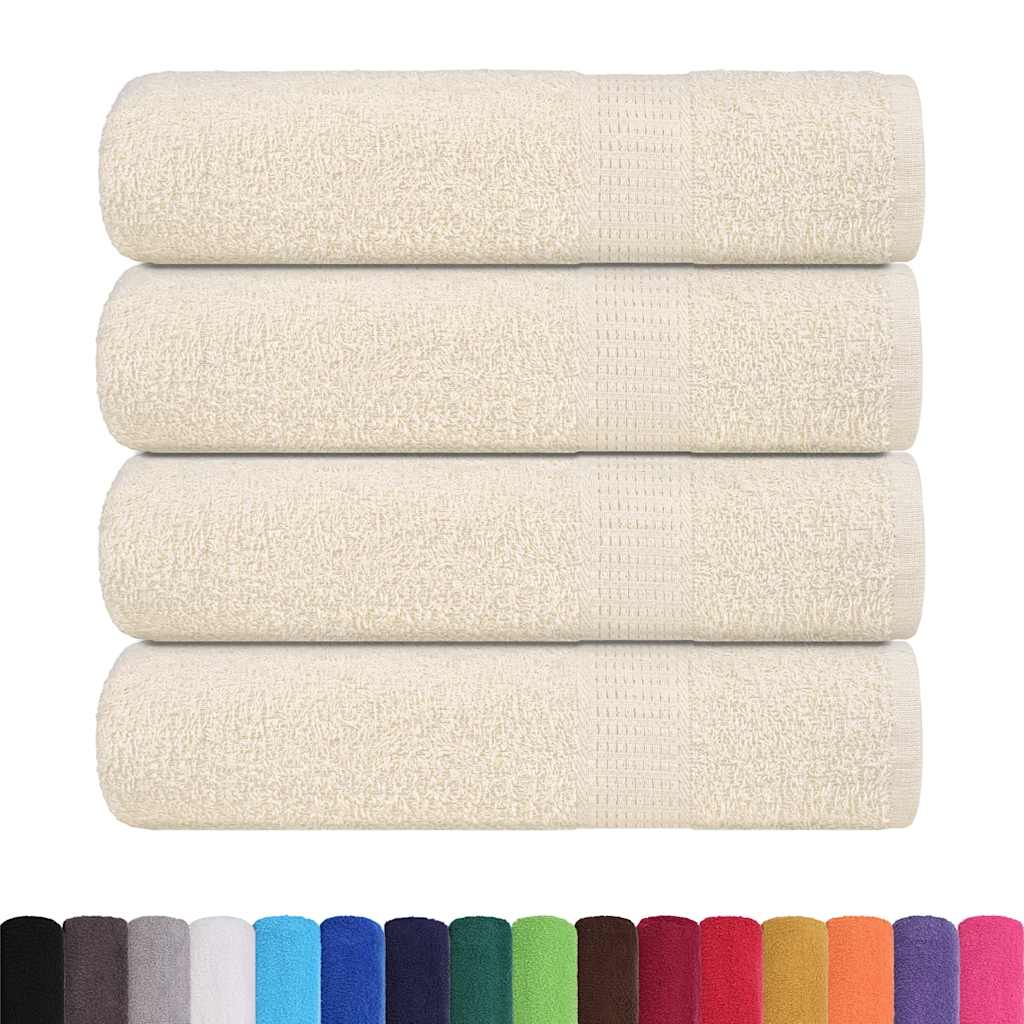 Badhanddoeken FROGN 4 st 100x150 cm 360 g/m² crème is nu te koop bij PeponiXL, paradijselijk wonen!