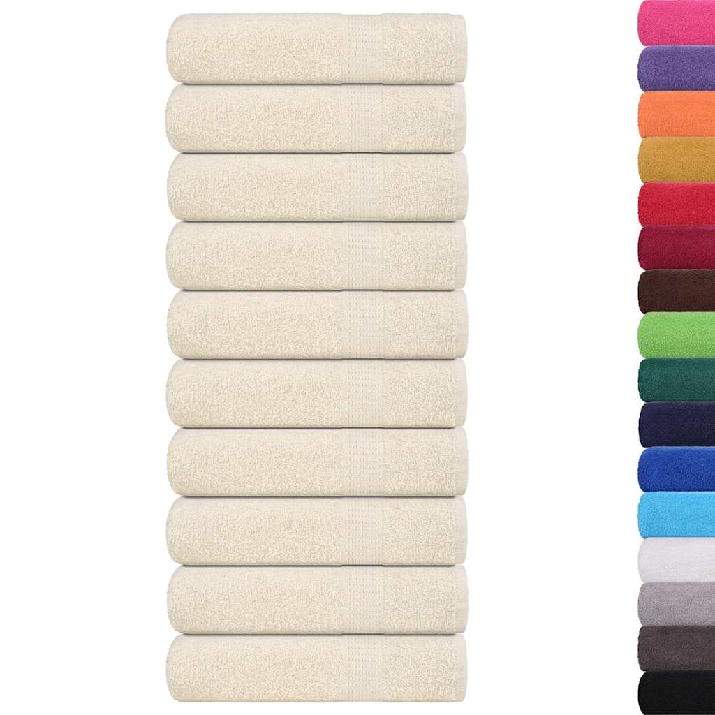 Badhanddoeken FROGN 10 st 100x150 cm 360 g/m² crème is nu te koop bij PeponiXL, paradijselijk wonen!