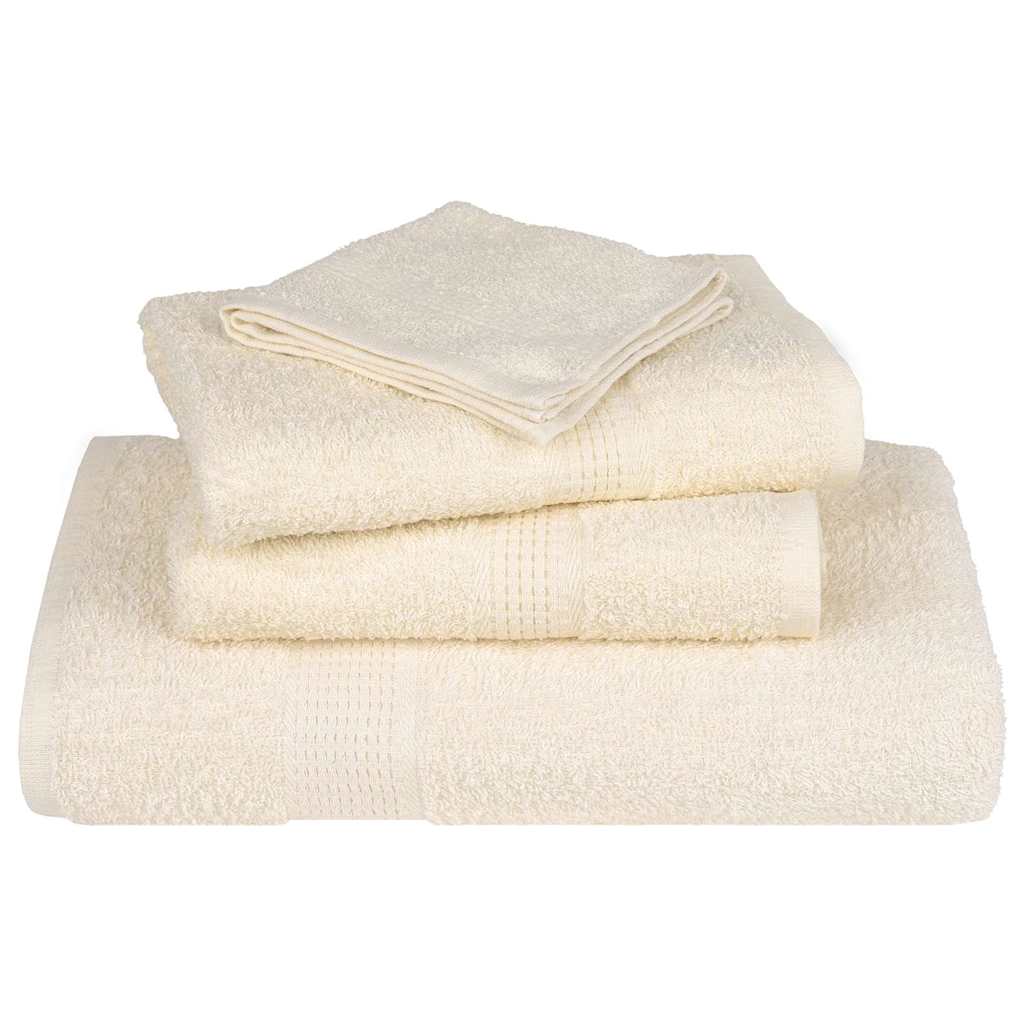 Badhanddoeken FROGN 10 st 100x150 cm 360 g/m² crème is nu te koop bij PeponiXL, paradijselijk wonen!