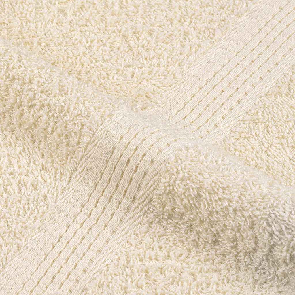 Handdoeken FROGN 10 st 100x200 cm 360 g/m² crème is nu te koop bij PeponiXL, paradijselijk wonen!