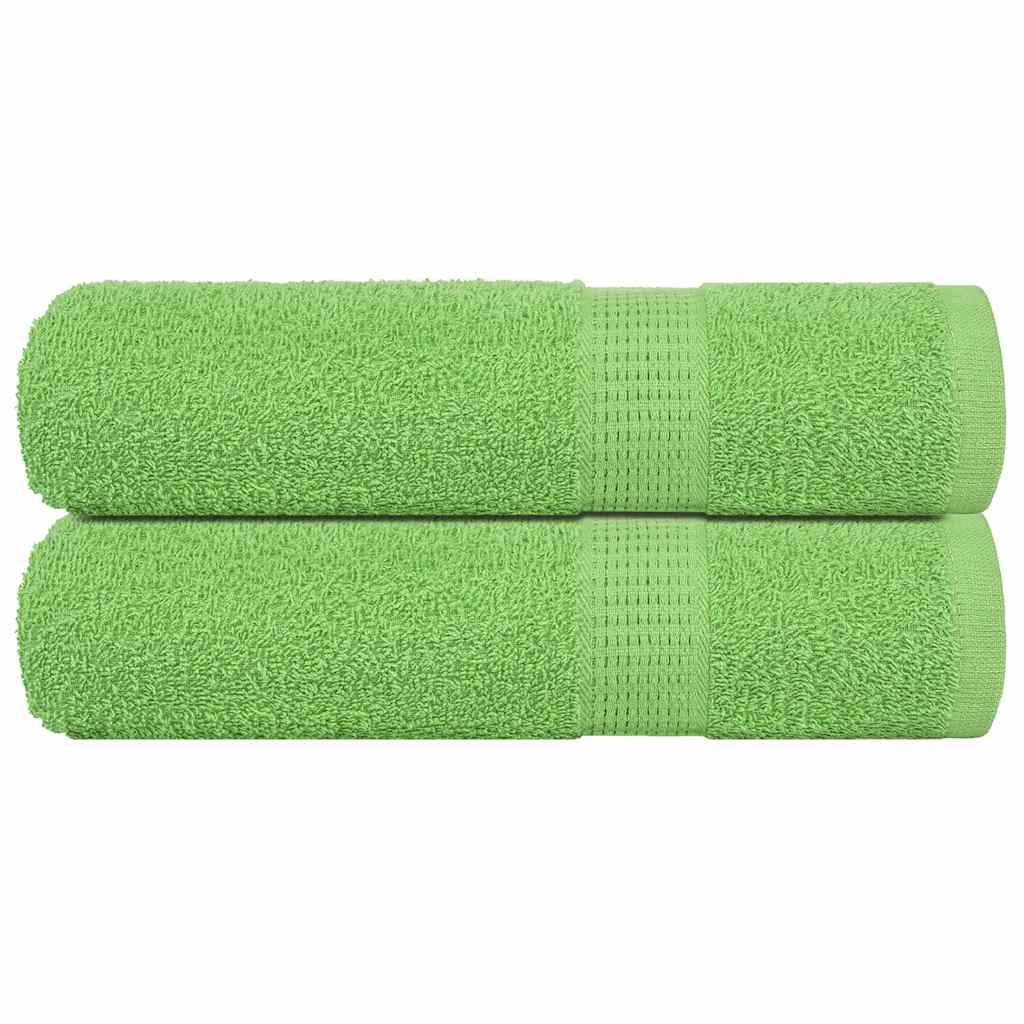 Handdoeken FROGN 2 st 50x100 cm 360 g/m² appelgroen is nu te koop bij PeponiXL, paradijselijk wonen!