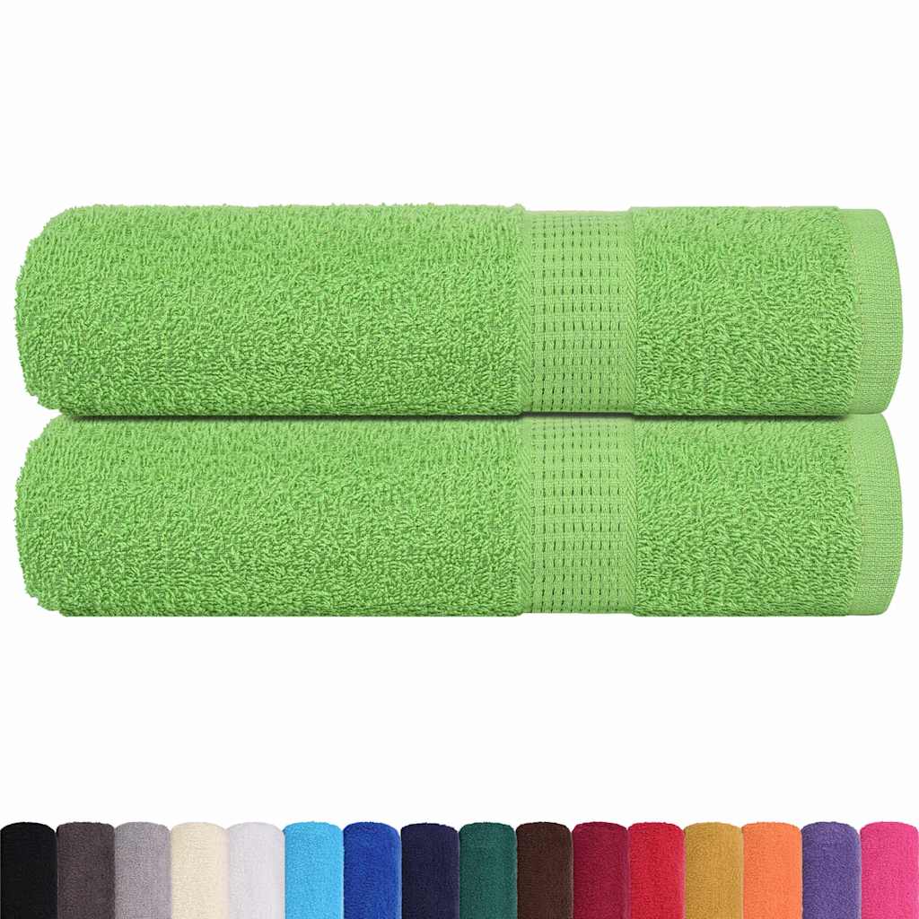 Handdoeken FROGN 2 st 50x100 cm 360 g/m² appelgroen is nu te koop bij PeponiXL, paradijselijk wonen!