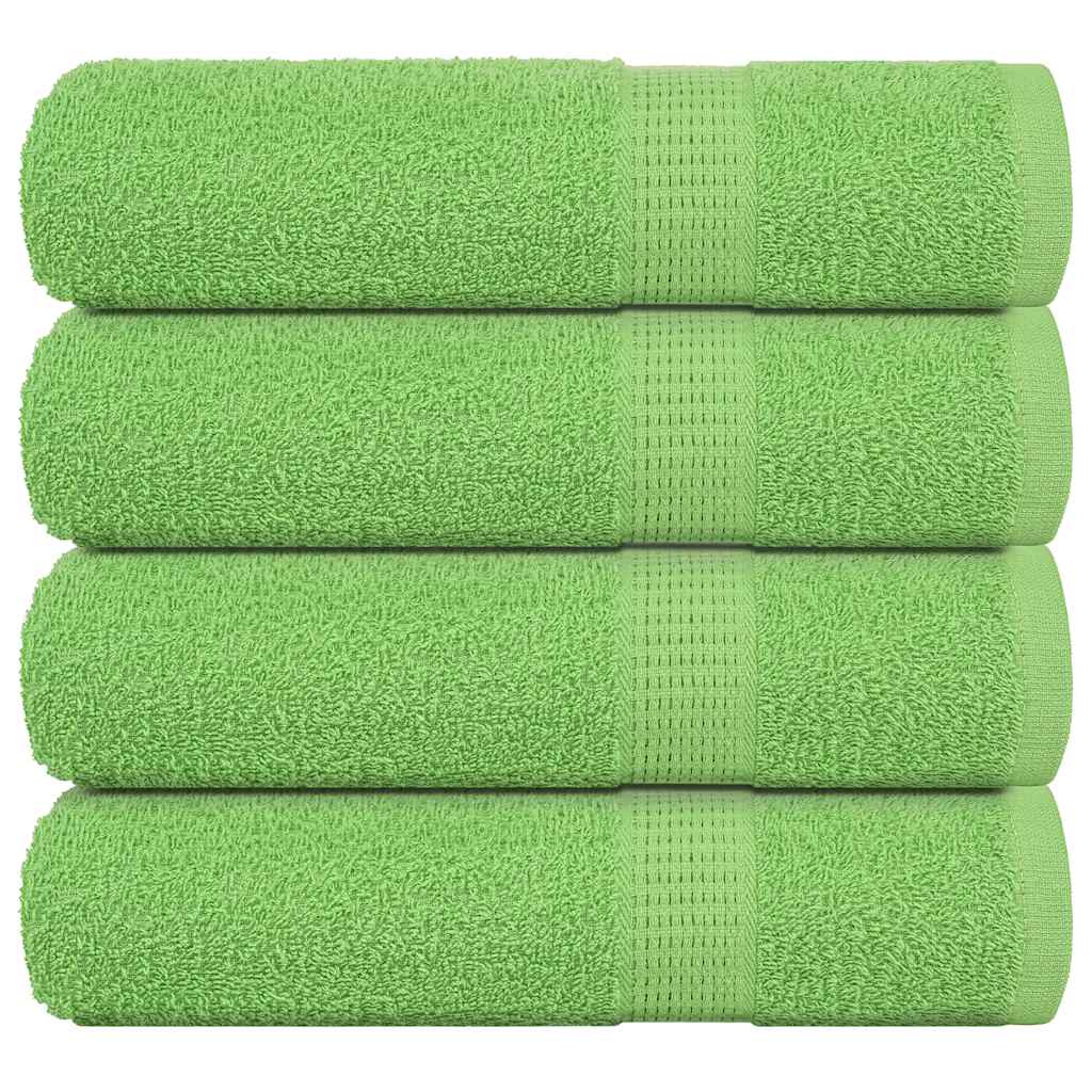 Handdoeken FROGN 4 st 50x100 cm 360 g/m² appelgroen is nu te koop bij PeponiXL, paradijselijk wonen!