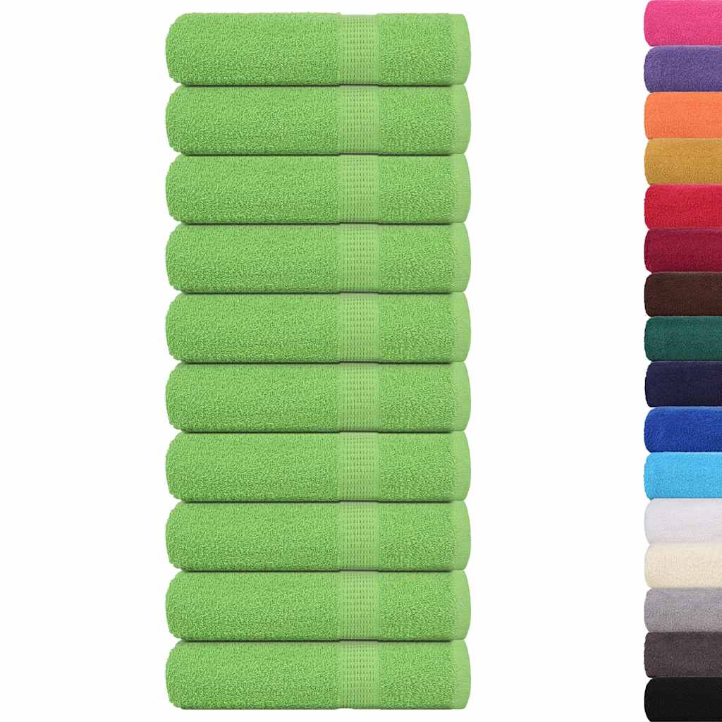 Handdoeken FROGN 10 st 50x100 cm 360 g/m² appelgroen is nu te koop bij PeponiXL, paradijselijk wonen!
