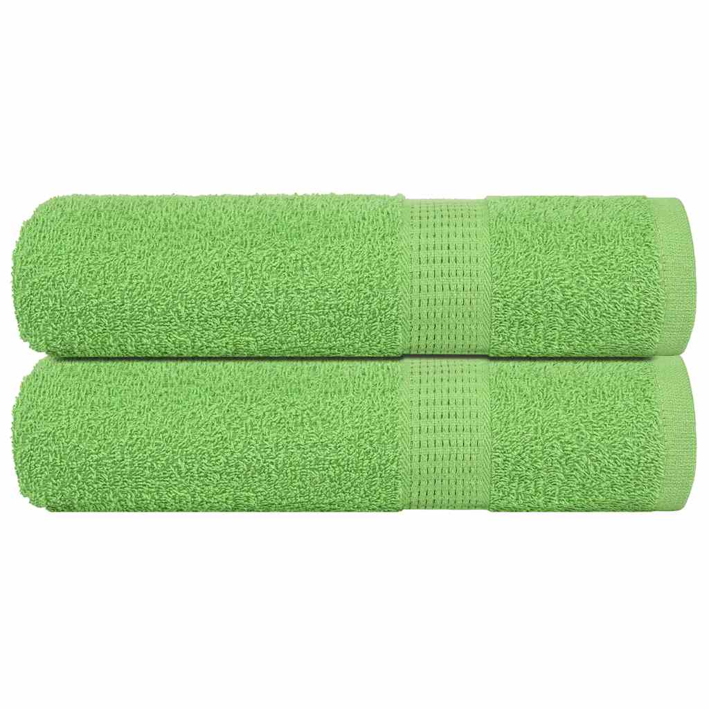 Douchehanddoeken FROGN 2 st 70x140 cm 360 g/m² appelgroen is nu te koop bij PeponiXL, paradijselijk wonen!