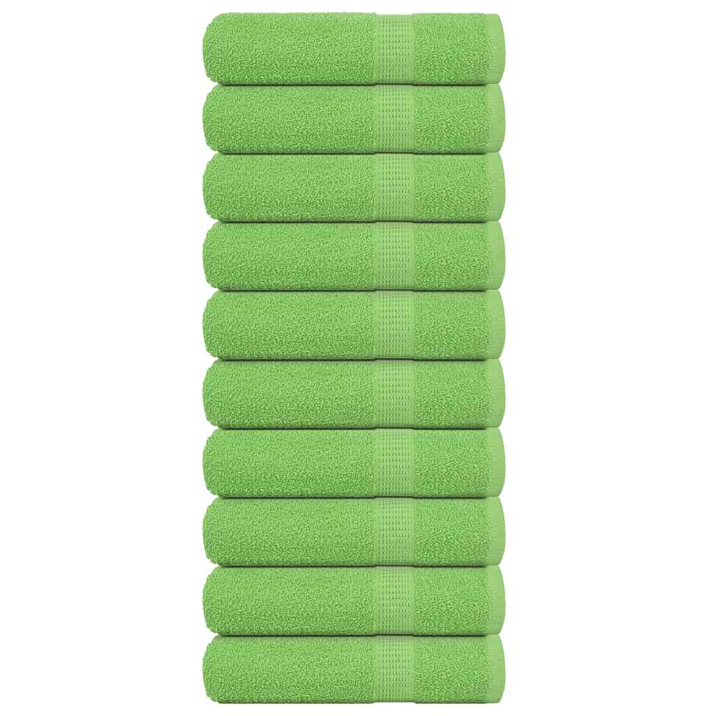 Badhanddoeken FROGN 10 st 100x150 cm 360 g/m² appelgroen is nu te koop bij PeponiXL, paradijselijk wonen!