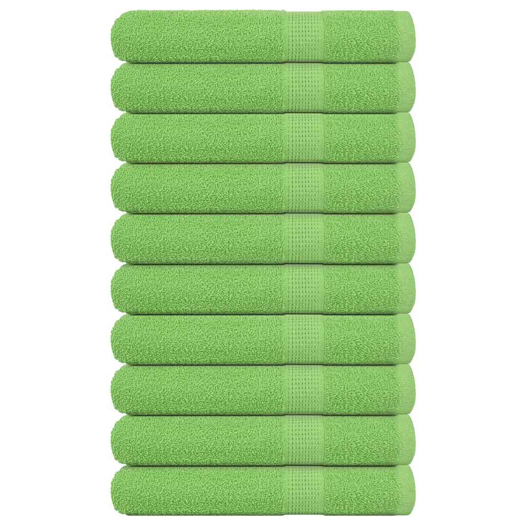 Handdoeken FROGN 10 st 100x200 cm 360 g/m² appelgroen is nu te koop bij PeponiXL, paradijselijk wonen!