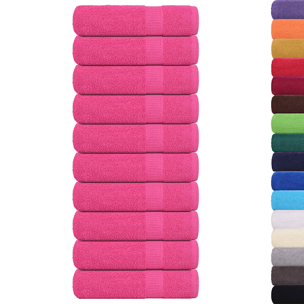 Badhanddoeken FROGN 10 st 100x150 cm 360 g/m² roze is nu te koop bij PeponiXL, paradijselijk wonen!