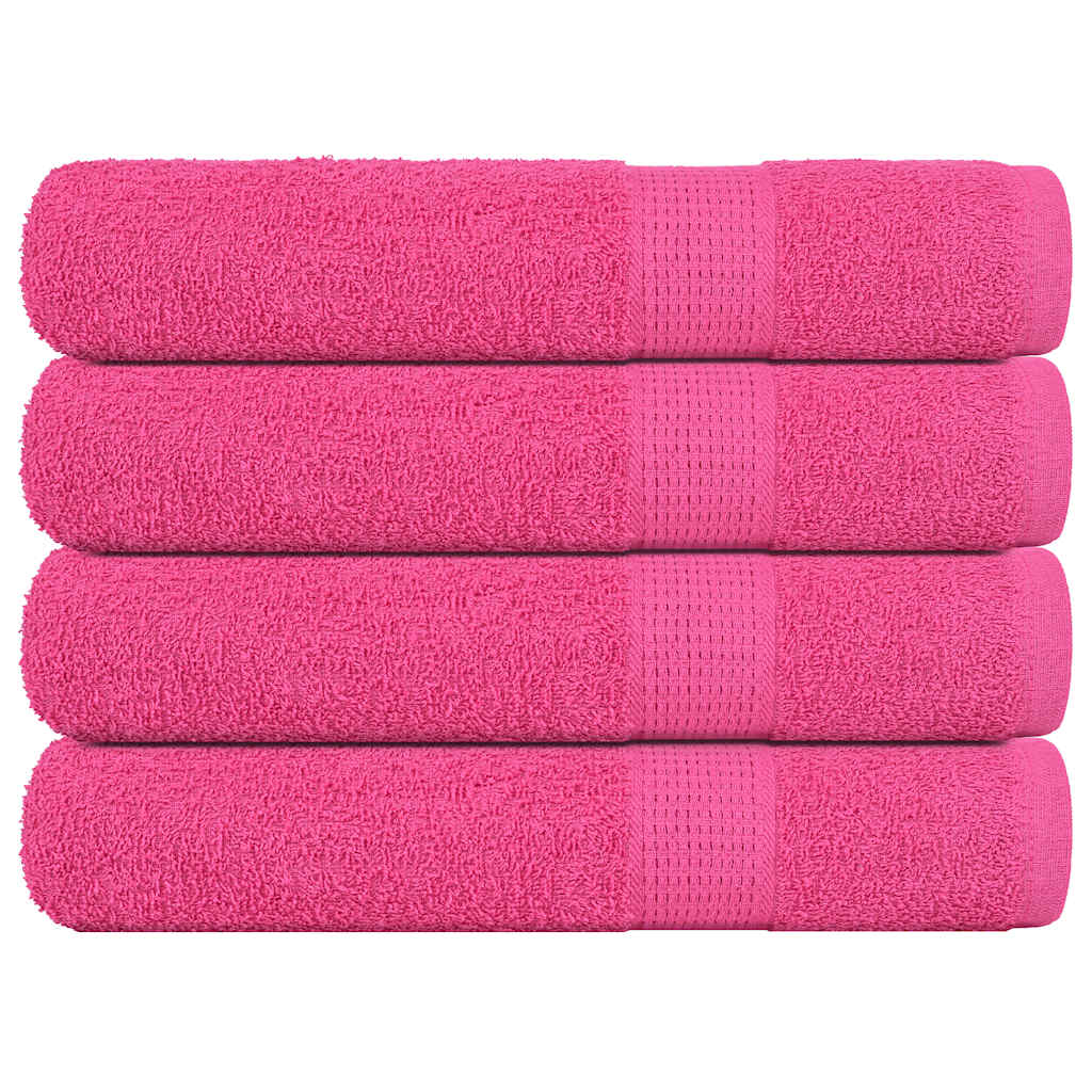 Handdoeken FROGN 4 st 100x200 cm 360 g/m² roze is nu te koop bij PeponiXL, paradijselijk wonen!