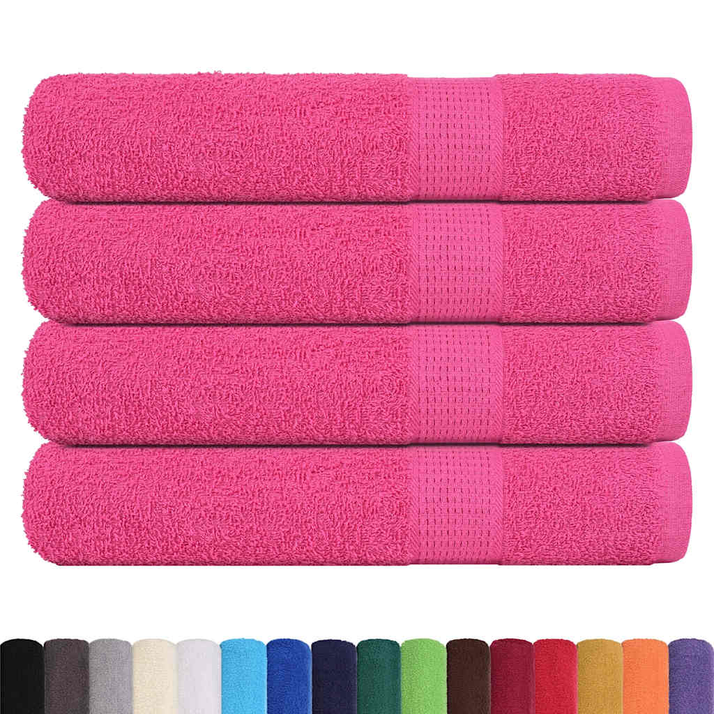 Handdoeken FROGN 4 st 100x200 cm 360 g/m² roze is nu te koop bij PeponiXL, paradijselijk wonen!