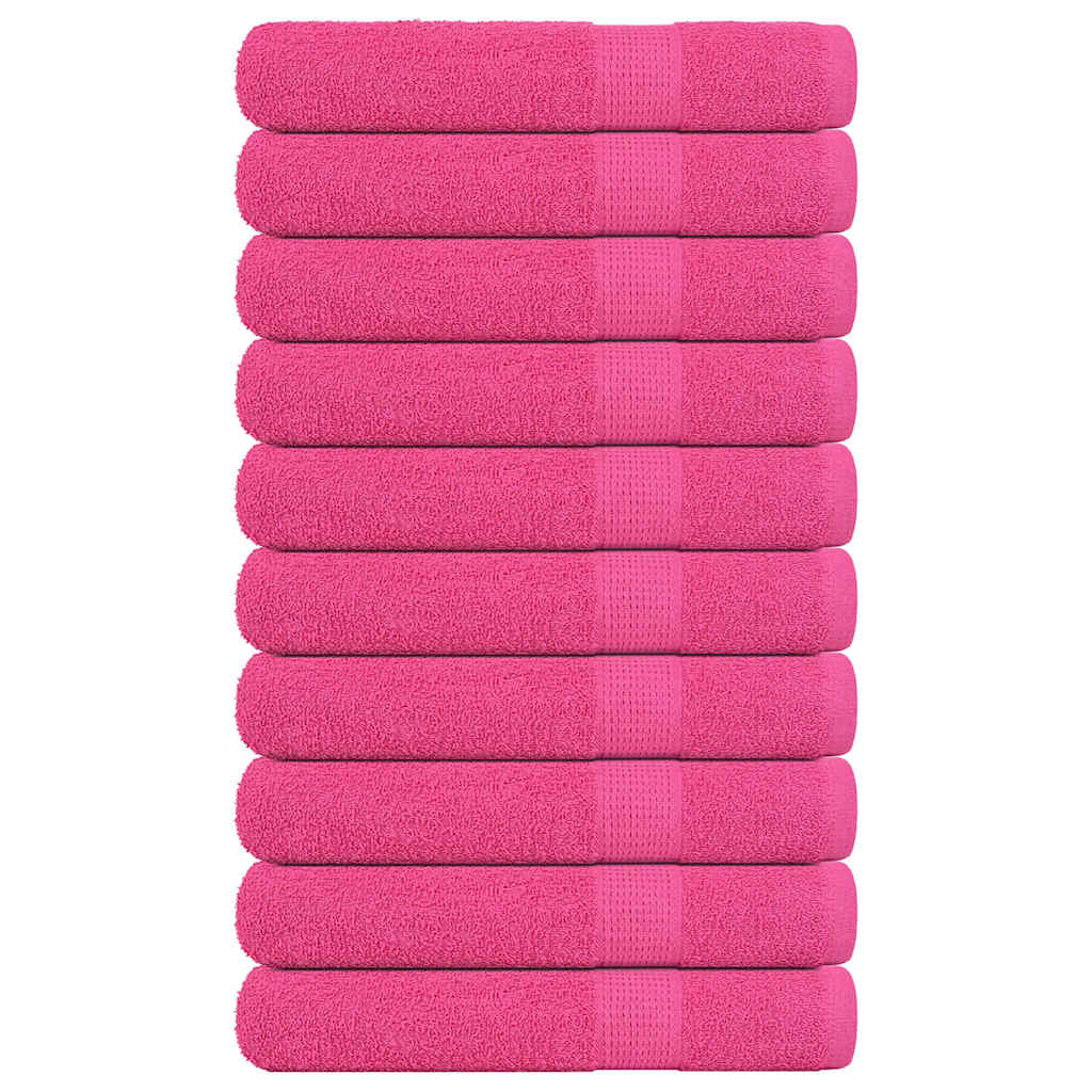 Handdoeken FROGN 10 st 100x200 cm 360 g/m² roze is nu te koop bij PeponiXL, paradijselijk wonen!