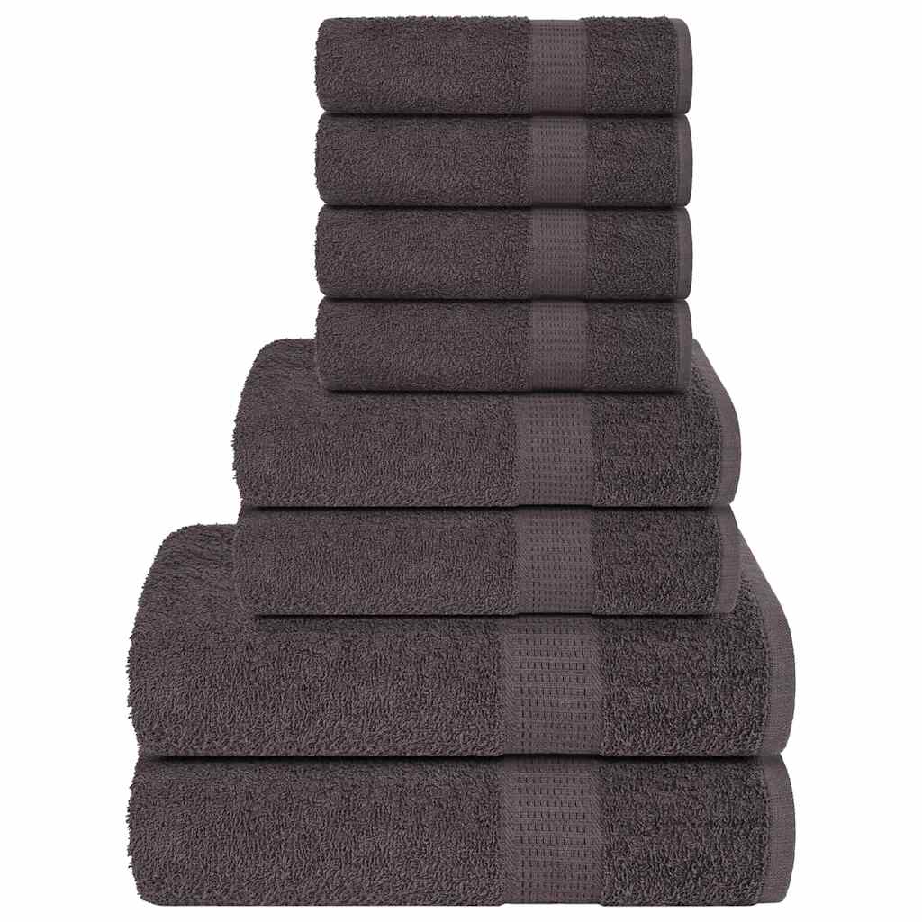 8-delige Handdoekenset FROGN 360 g/m² antraciet is nu te koop bij PeponiXL, paradijselijk wonen!