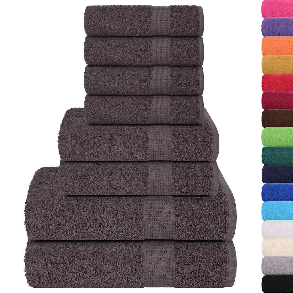 8-delige Handdoekenset FROGN 360 g/m² antraciet is nu te koop bij PeponiXL, paradijselijk wonen!