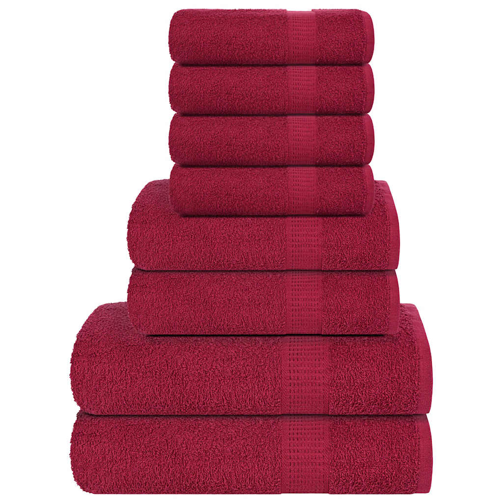 8-delige Handdoekenset FROGN 360 g/m² bordeaux is nu te koop bij PeponiXL, paradijselijk wonen!