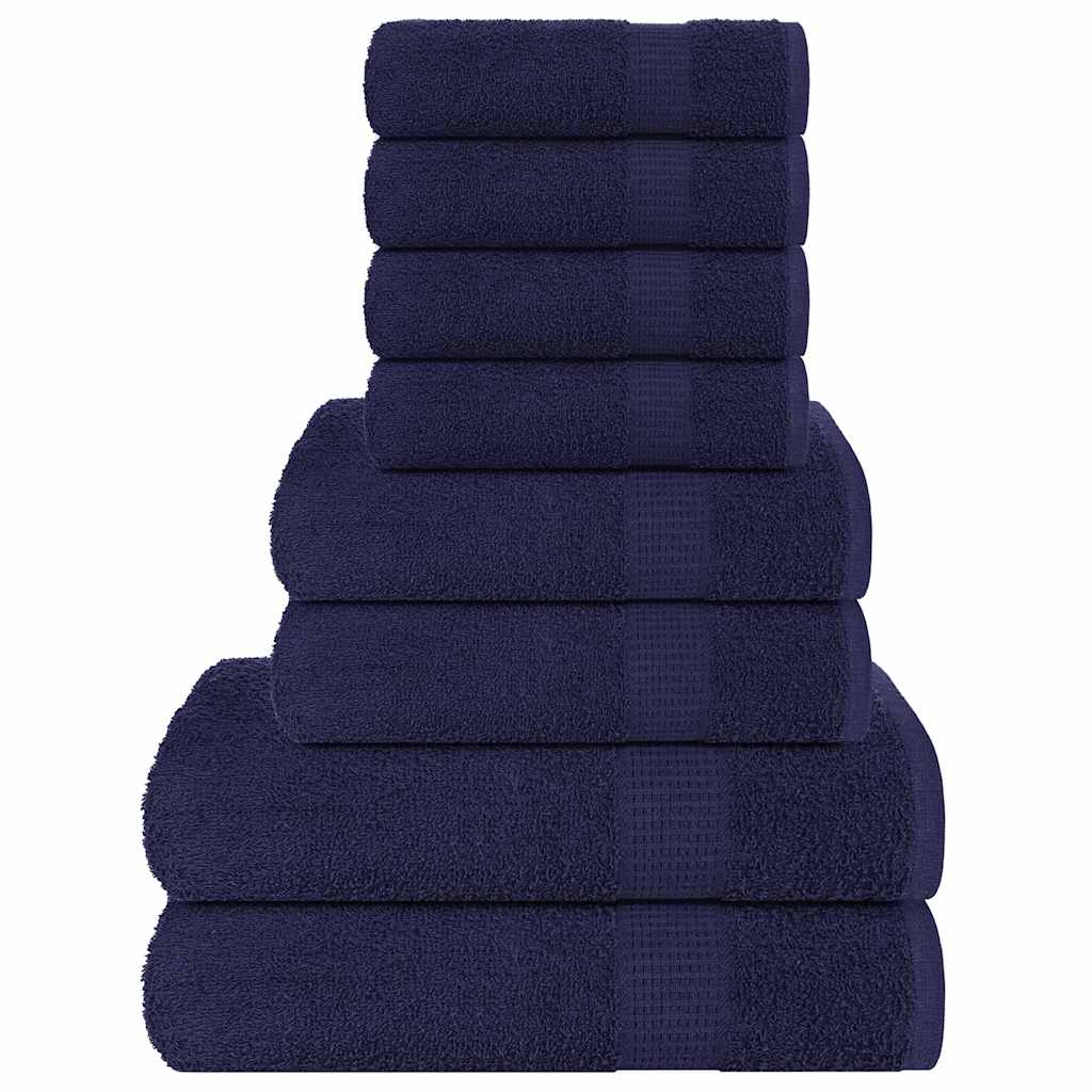 8-delige Handdoekenset FROGN 360 g/m² marineblauw is nu te koop bij PeponiXL, paradijselijk wonen!
