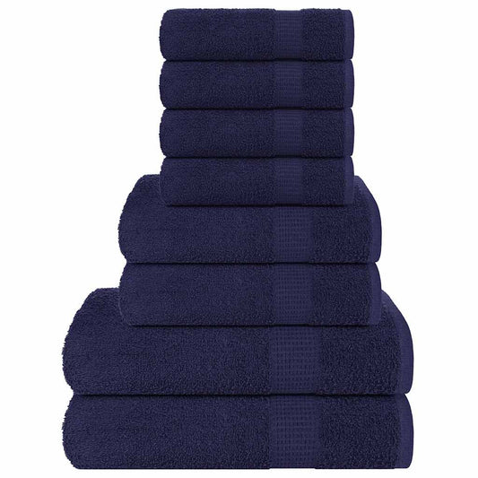 8-delige Handdoekenset FROGN 360 g/m² marineblauw is nu te koop bij PeponiXL, paradijselijk wonen!
