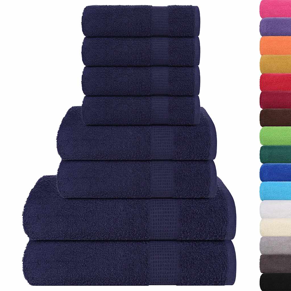 8-delige Handdoekenset FROGN 360 g/m² marineblauw is nu te koop bij PeponiXL, paradijselijk wonen!