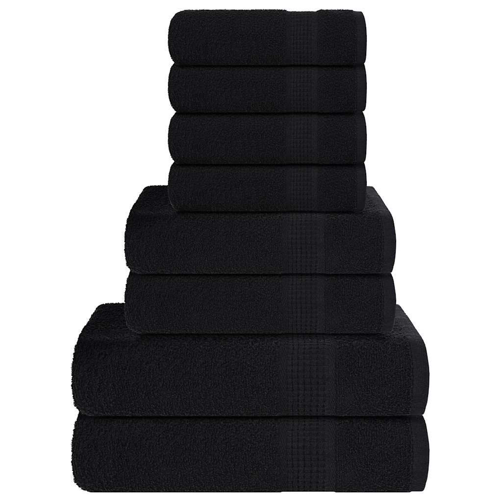 8-delige Handdoekenset FROGN 360 g/m² zwart is nu te koop bij PeponiXL, paradijselijk wonen!