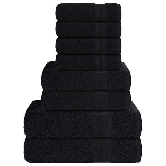 8-delige Handdoekenset FROGN 360 g/m² zwart is nu te koop bij PeponiXL, paradijselijk wonen!