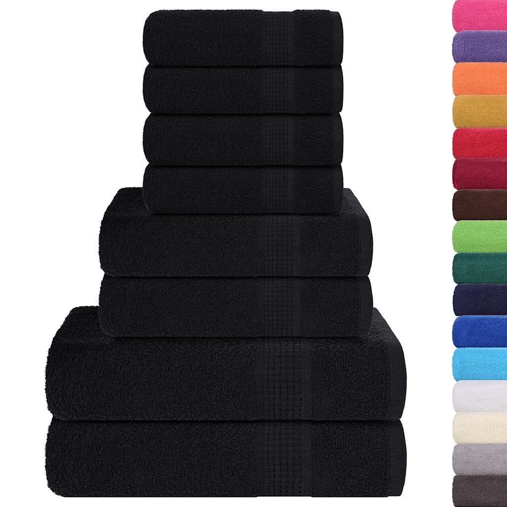 8-delige Handdoekenset FROGN 360 g/m² zwart is nu te koop bij PeponiXL, paradijselijk wonen!