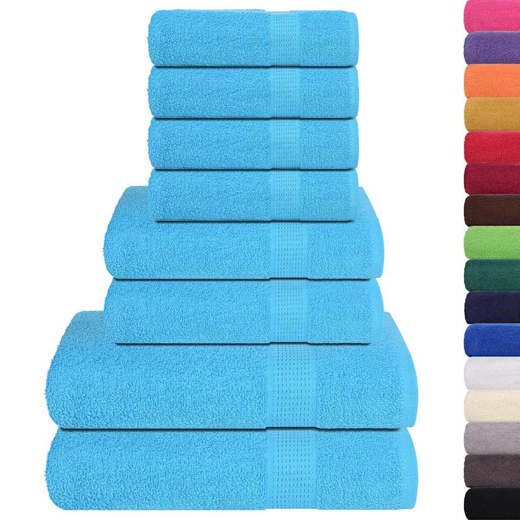8-delige Handdoekenset FROGN 360 g/m² turquoise is nu te koop bij PeponiXL, paradijselijk wonen!